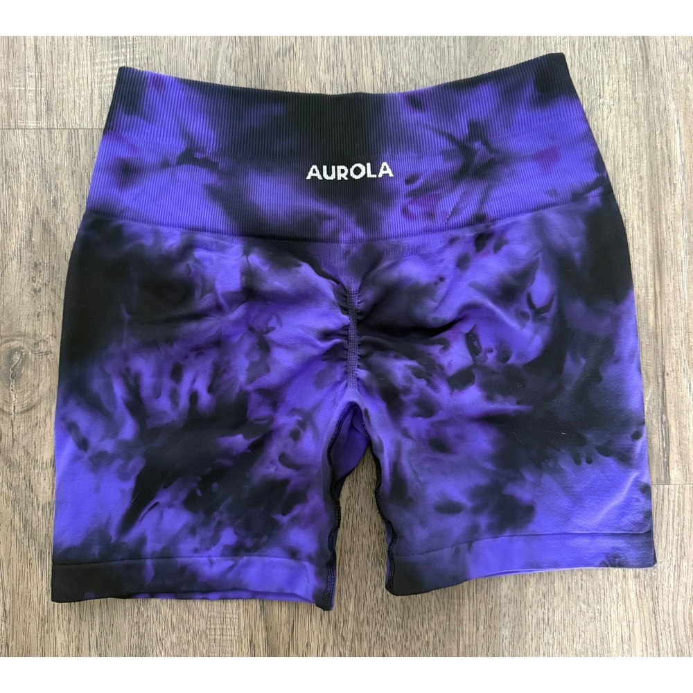 Aurola Women's High Waist Spandex Atheltic Shorts 4" Small NWOT